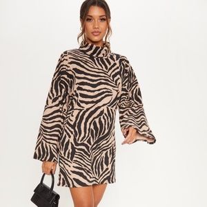 CAMEL TIGER WIDE RIB HIGH NECK OVERSIZED JUMPER DR